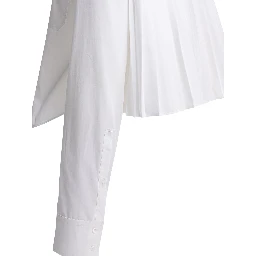 Cotton shirt with pleated back