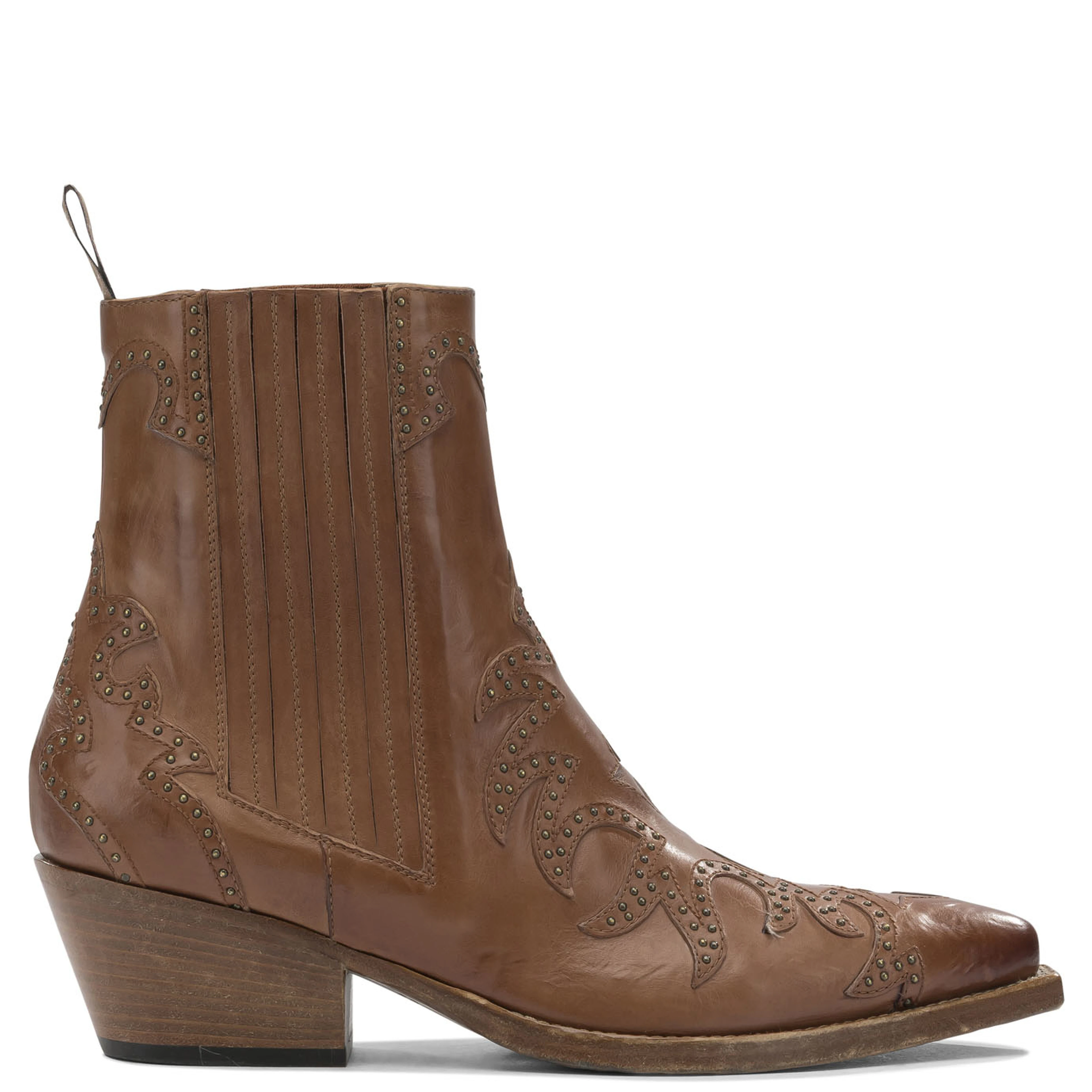 Leather cowboy boots