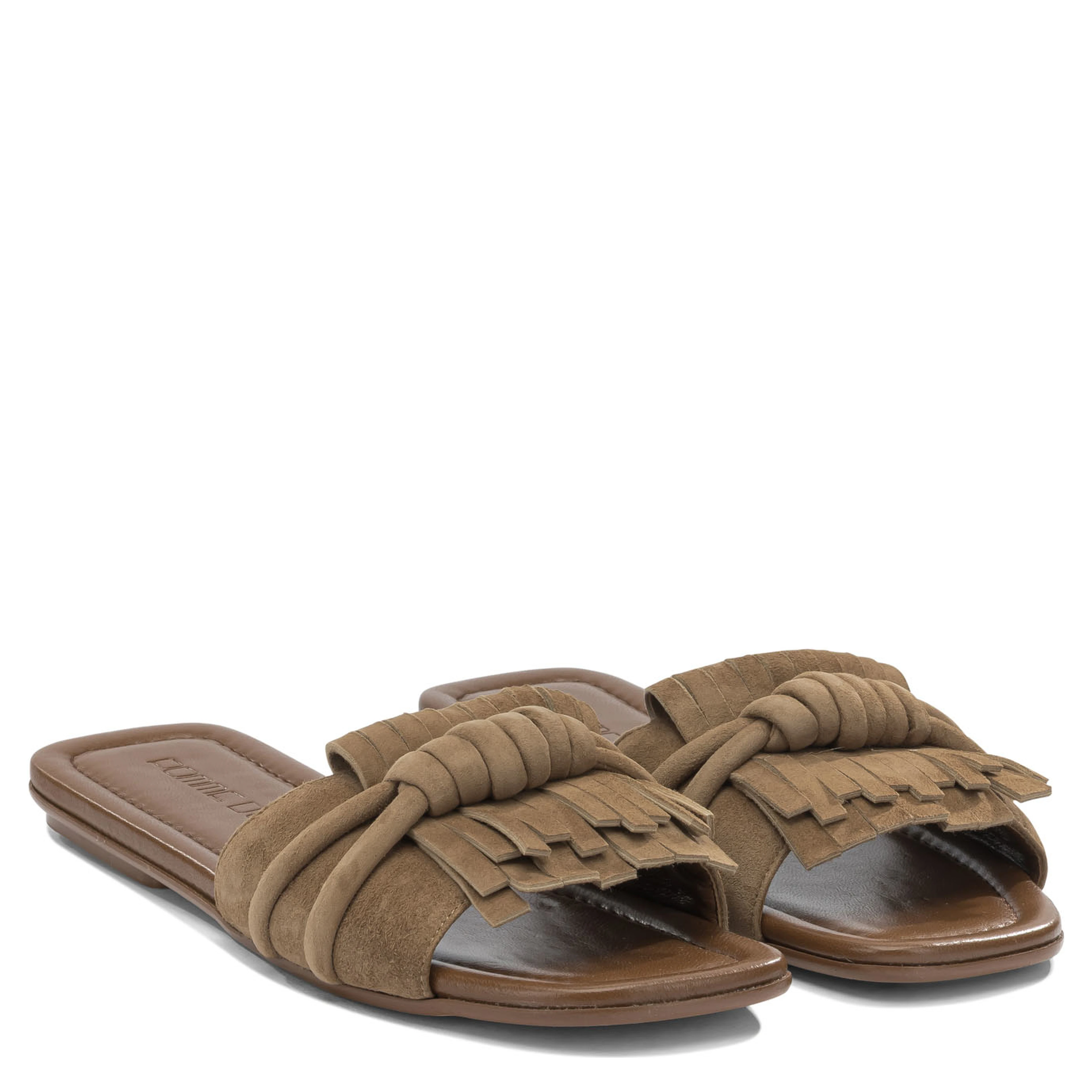 Slide in pelle scamosciata