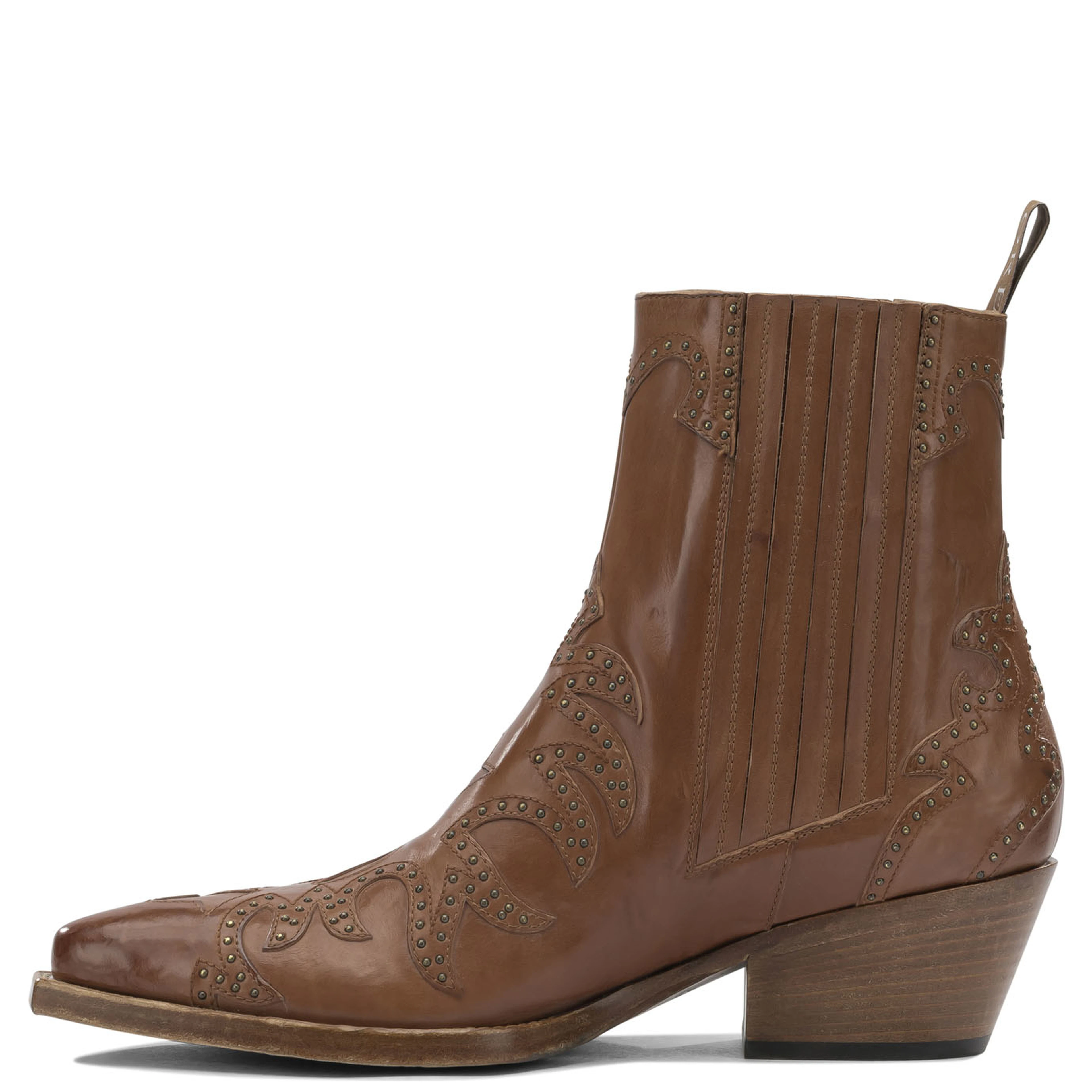 Leather cowboy boots