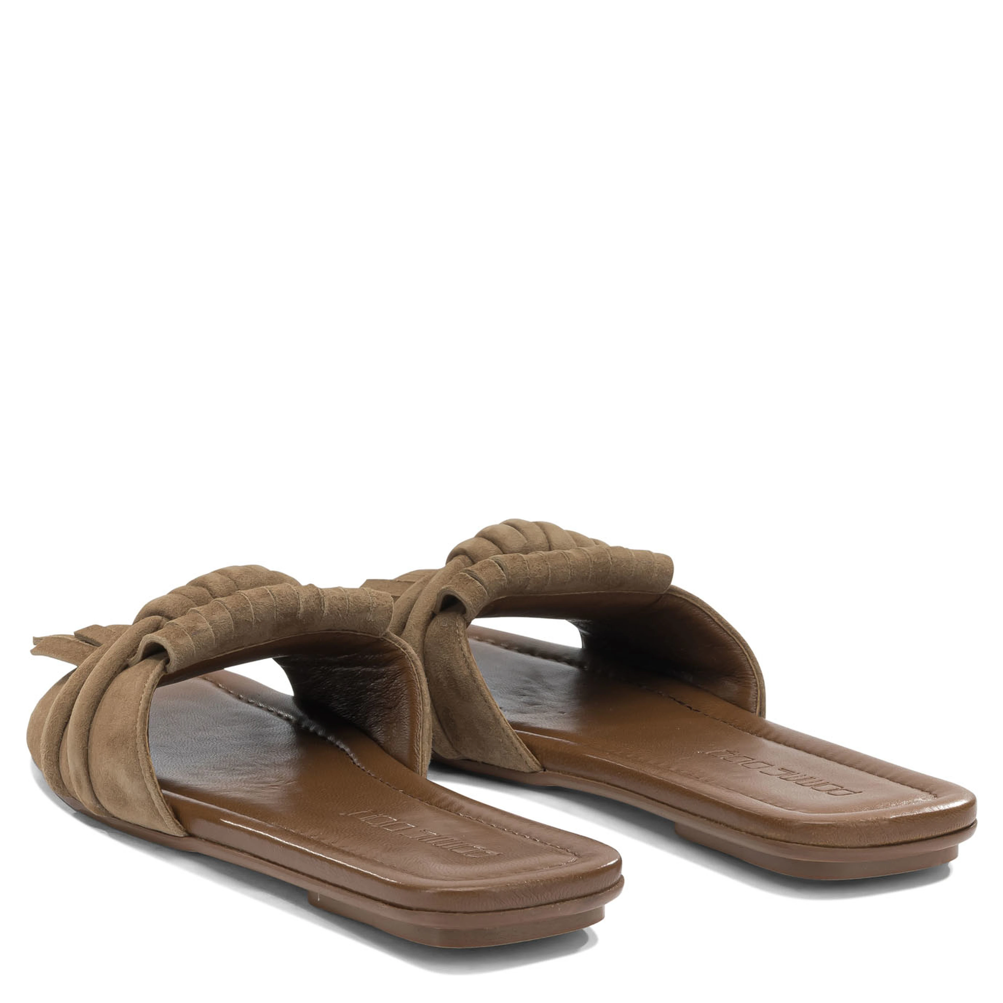 Slide in pelle scamosciata
