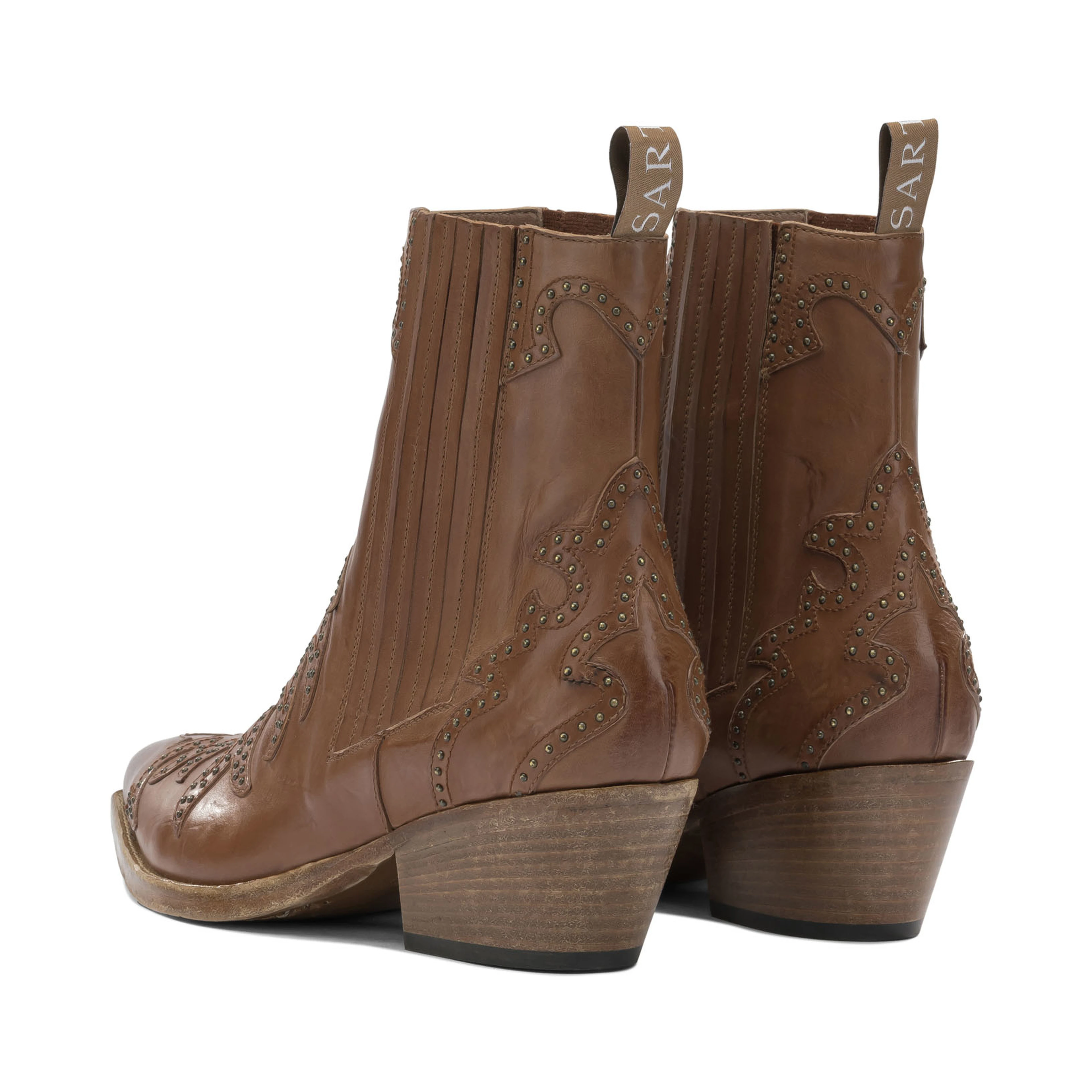 Leather cowboy boots