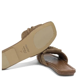 Slide in pelle scamosciata