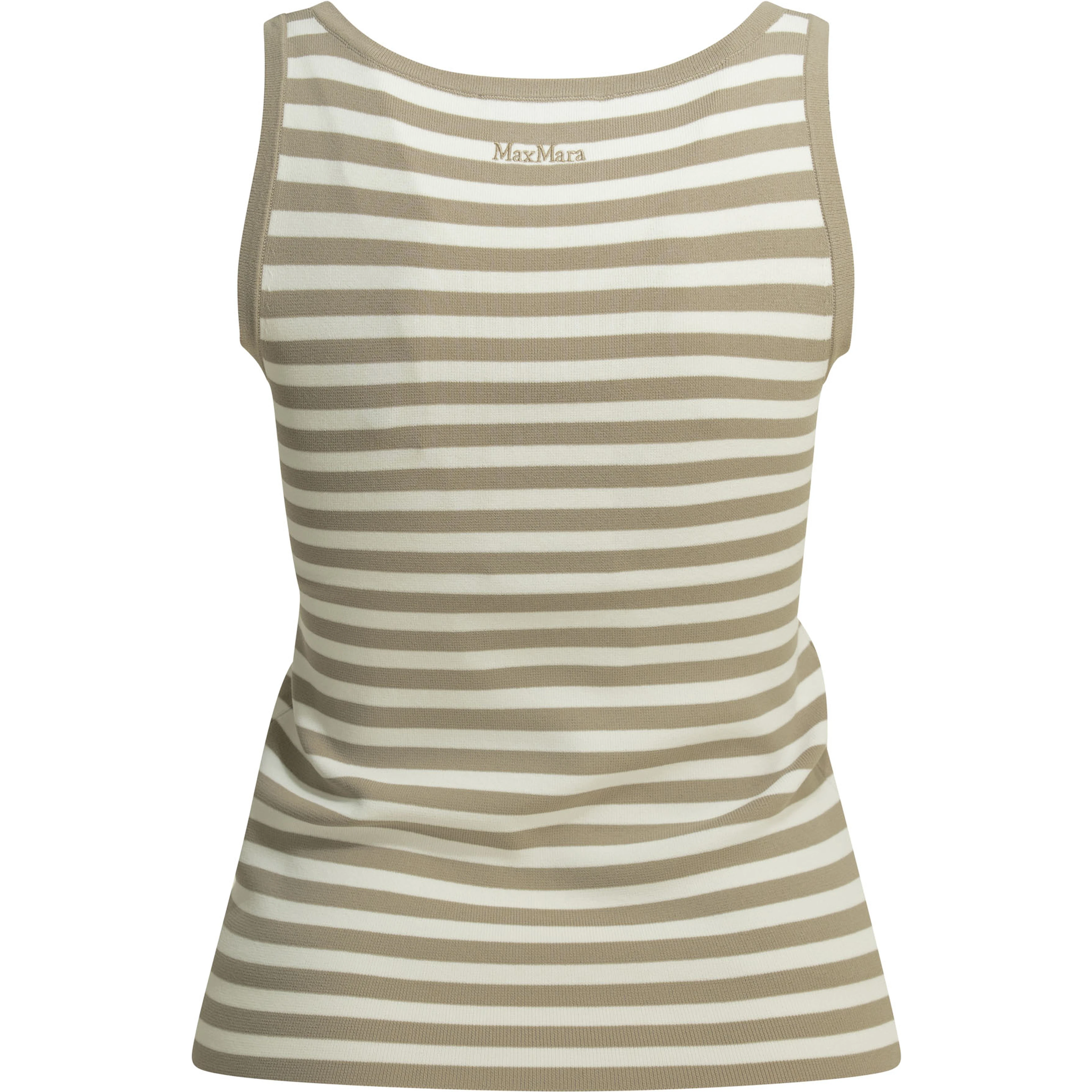 Striped fitted tank top