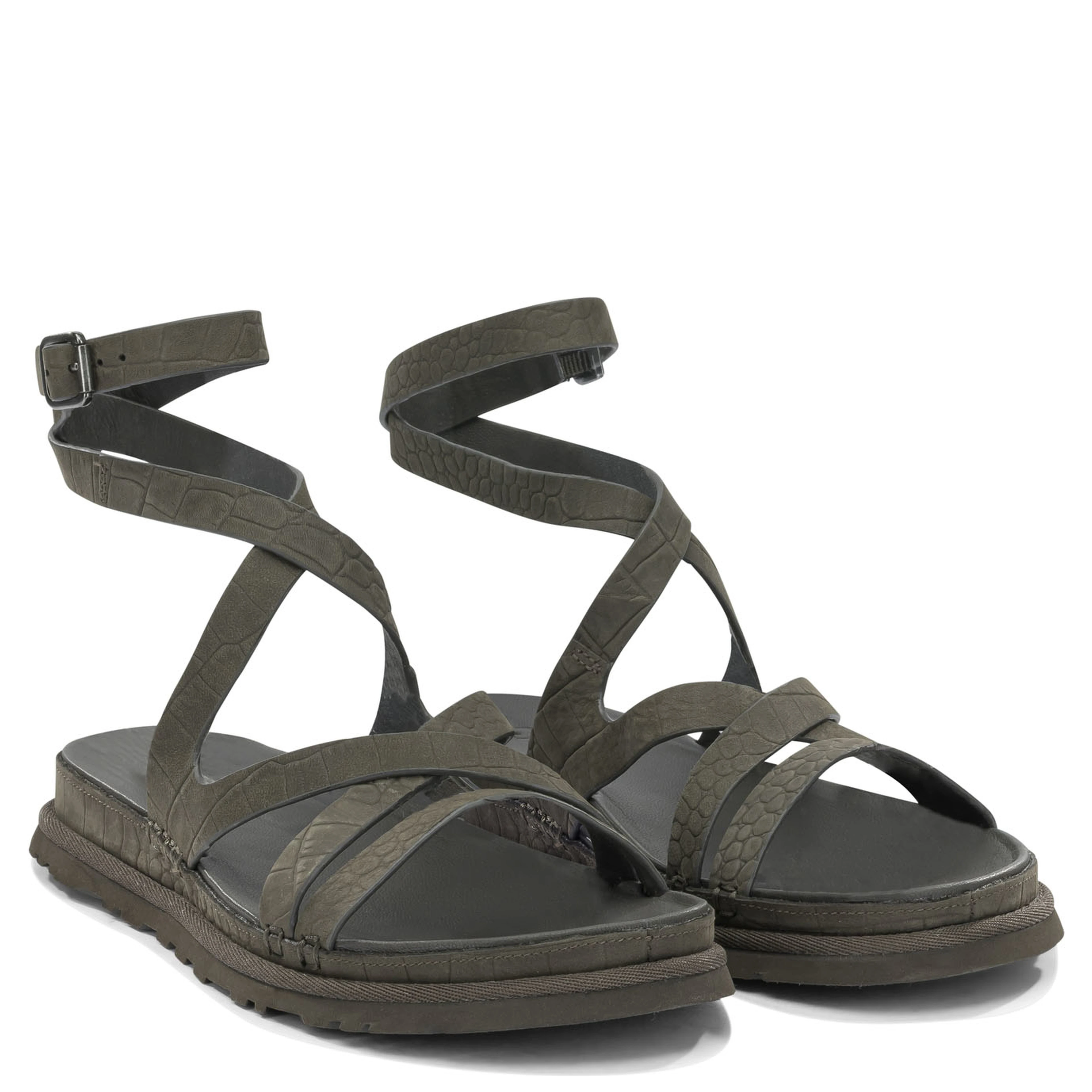 "GoldenGaze" Low sandals