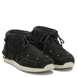 "Lhamo Folk" lace-up boots.