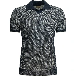 "Mercedes 300" buttonless polo shirt