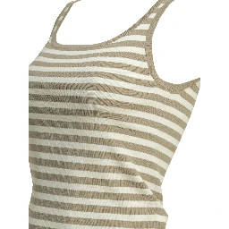 Striped fitted tank top