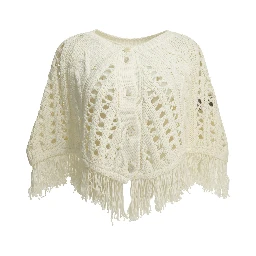 Perforated cotton cape