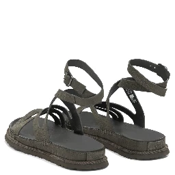 "GoldenGaze" Low sandals