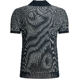 "Mercedes 300" buttonless polo shirt