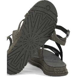 "GoldenGaze" Low sandals