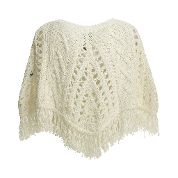 Perforated cotton cape