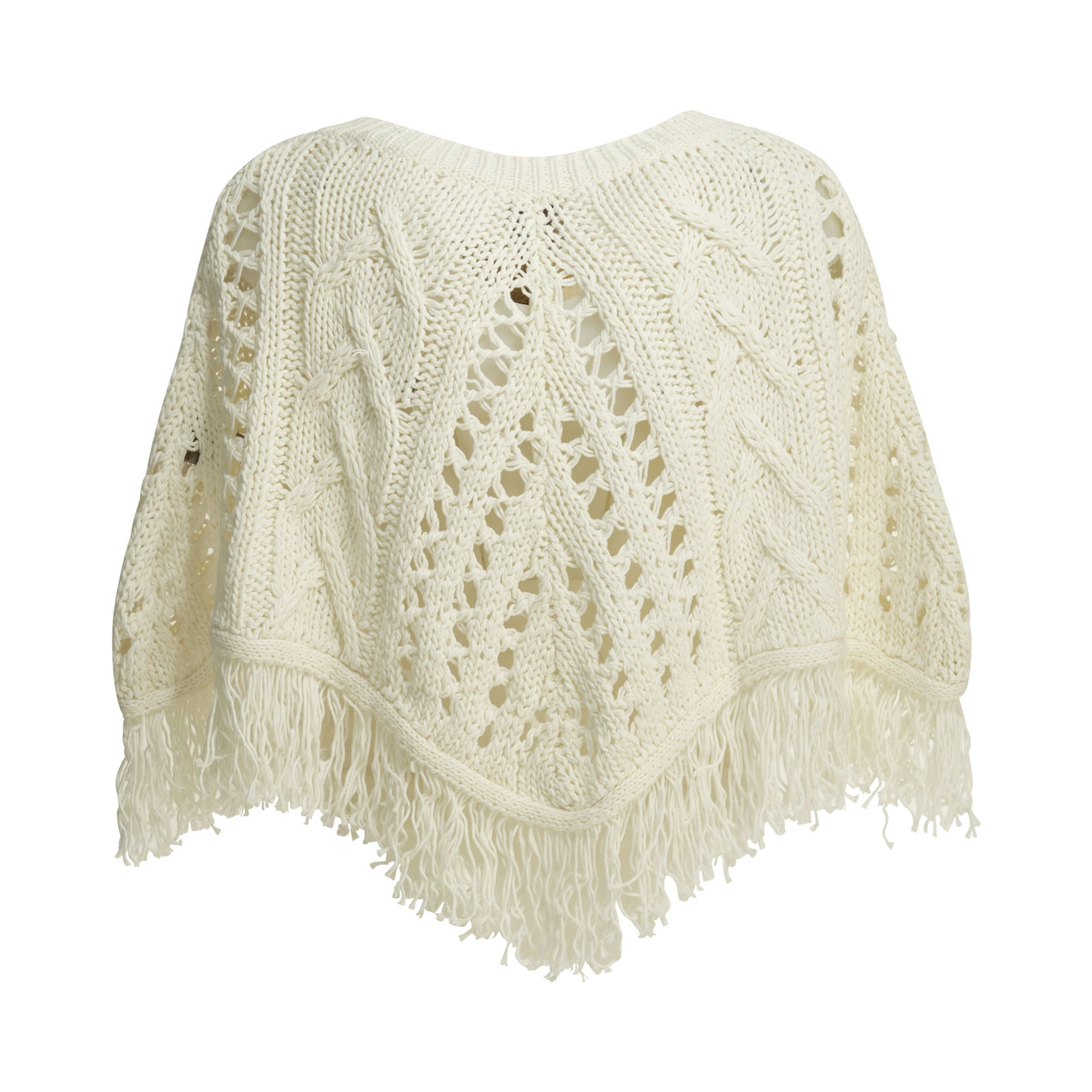 Perforated cotton cape