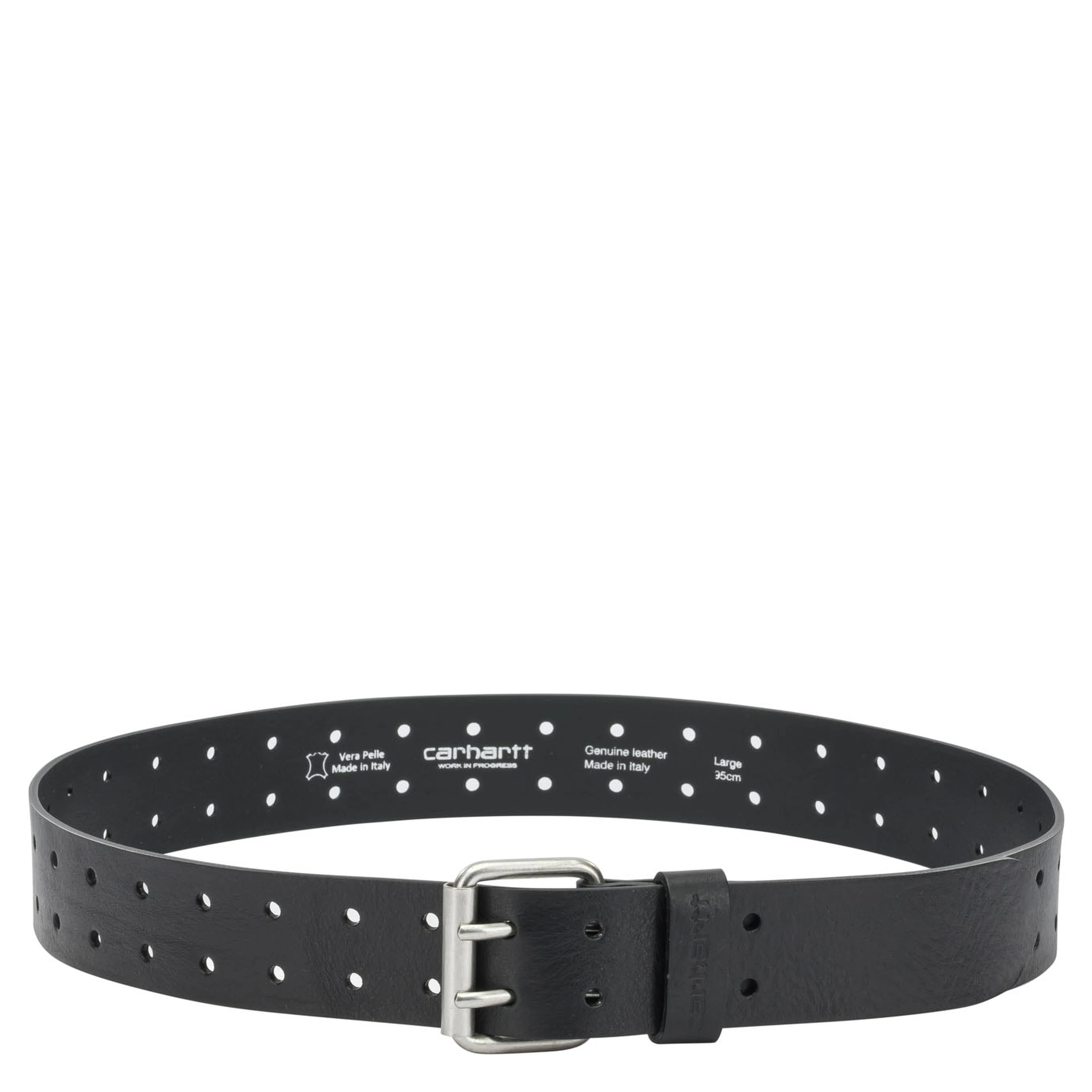 "Double Script" Leather Belt