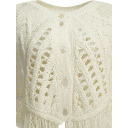 Perforated cotton cape