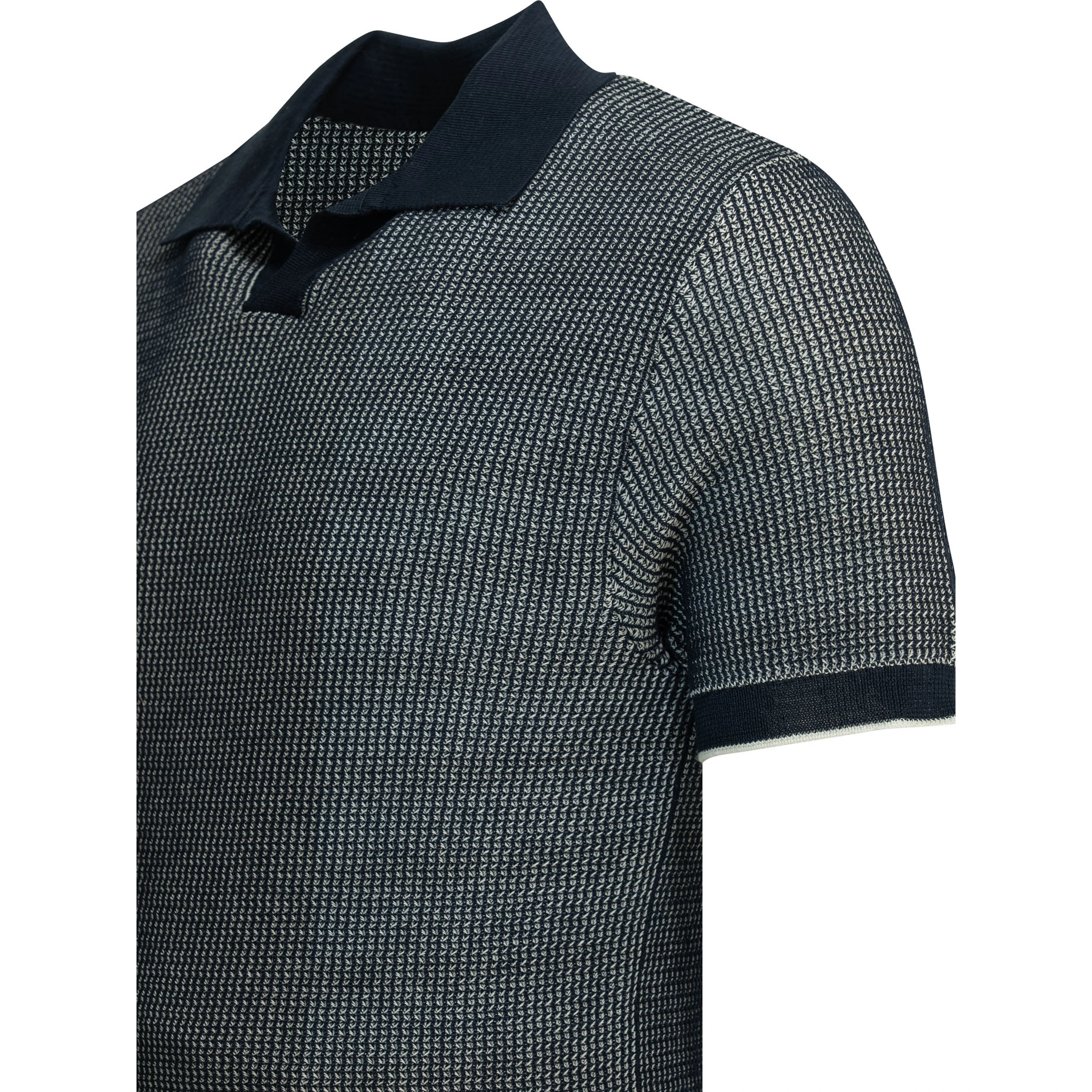 "Mercedes 300" buttonless polo shirt