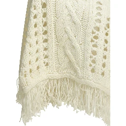 Perforated cotton cape