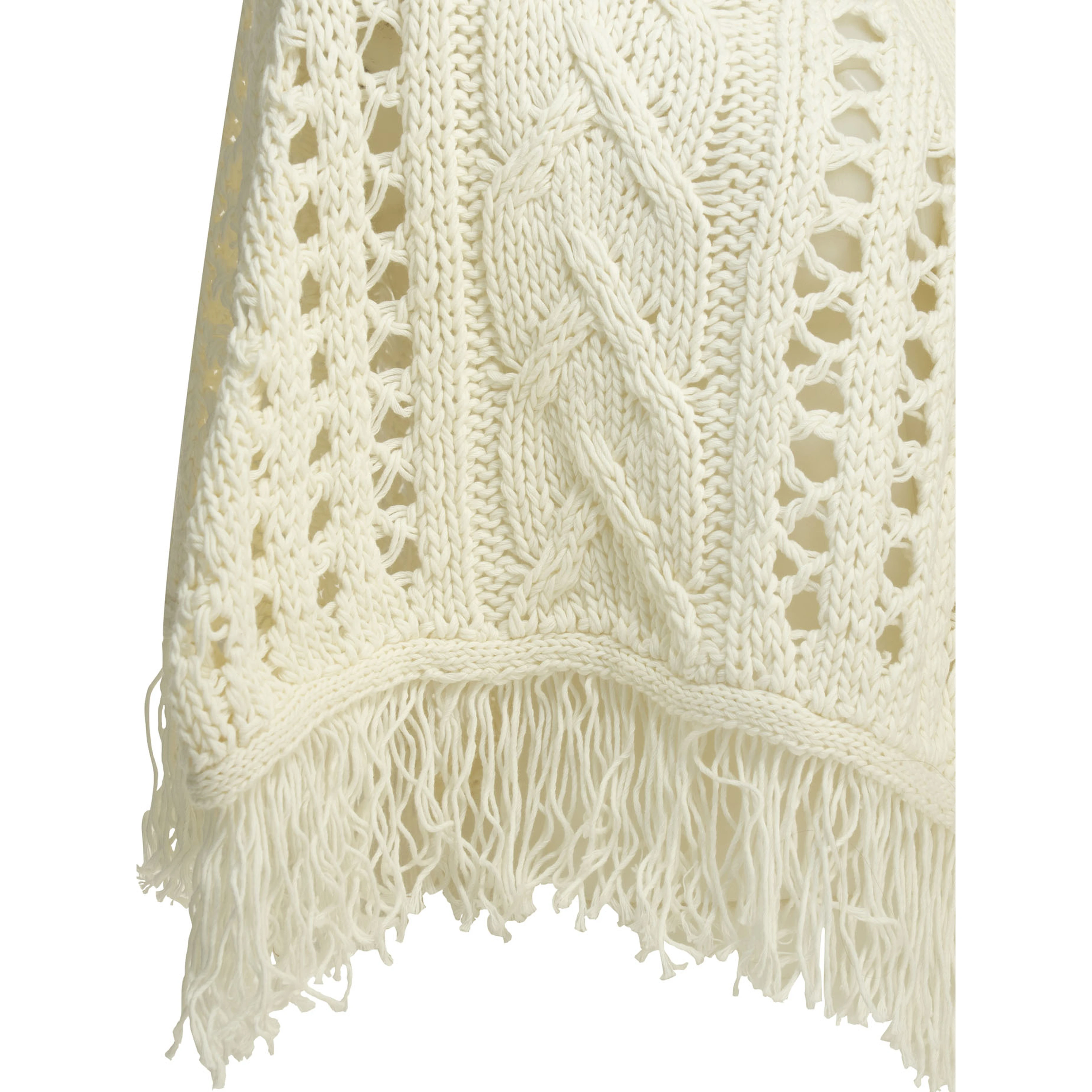 Perforated cotton cape