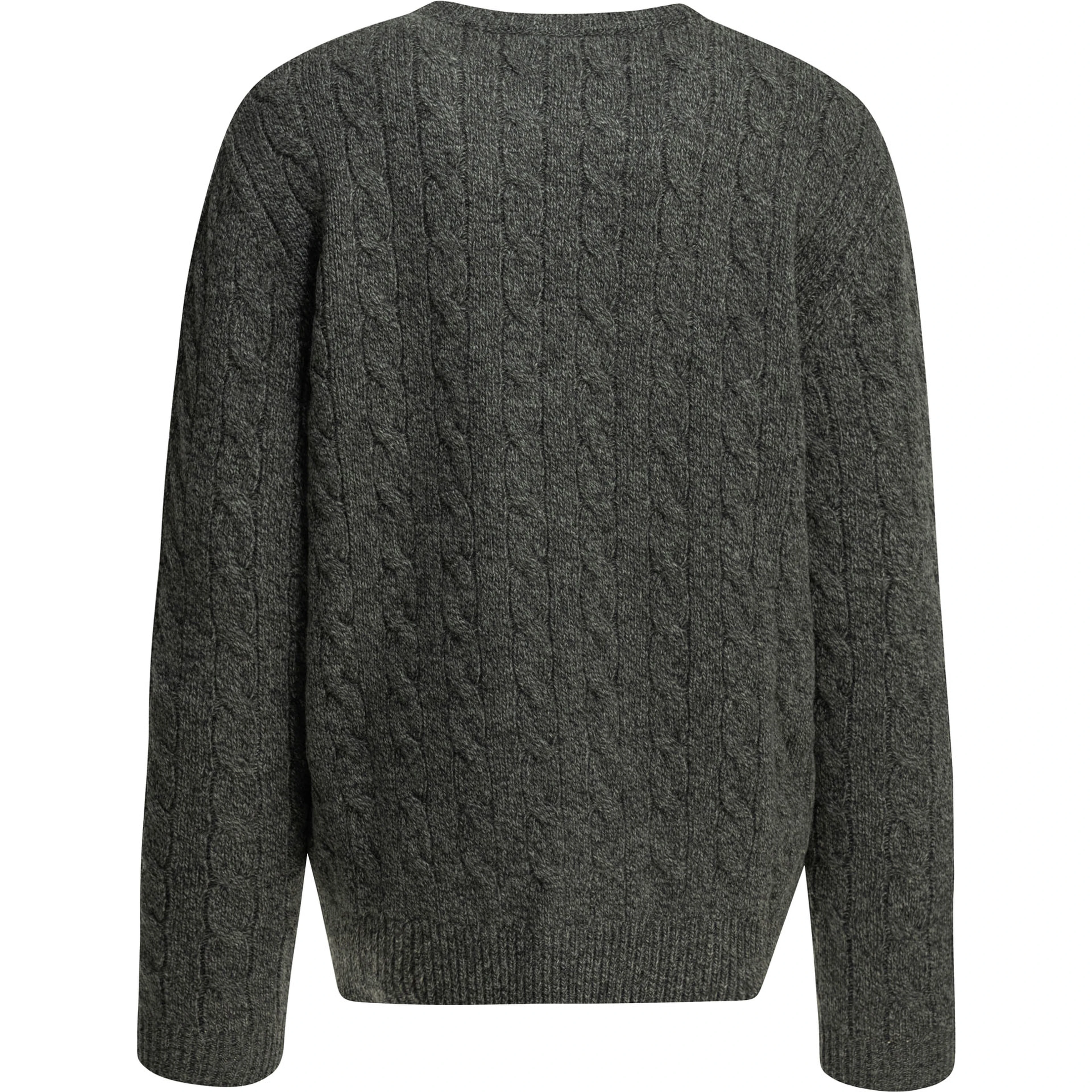 Virgin wool crewneck sweater