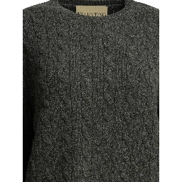 Virgin wool crewneck sweater