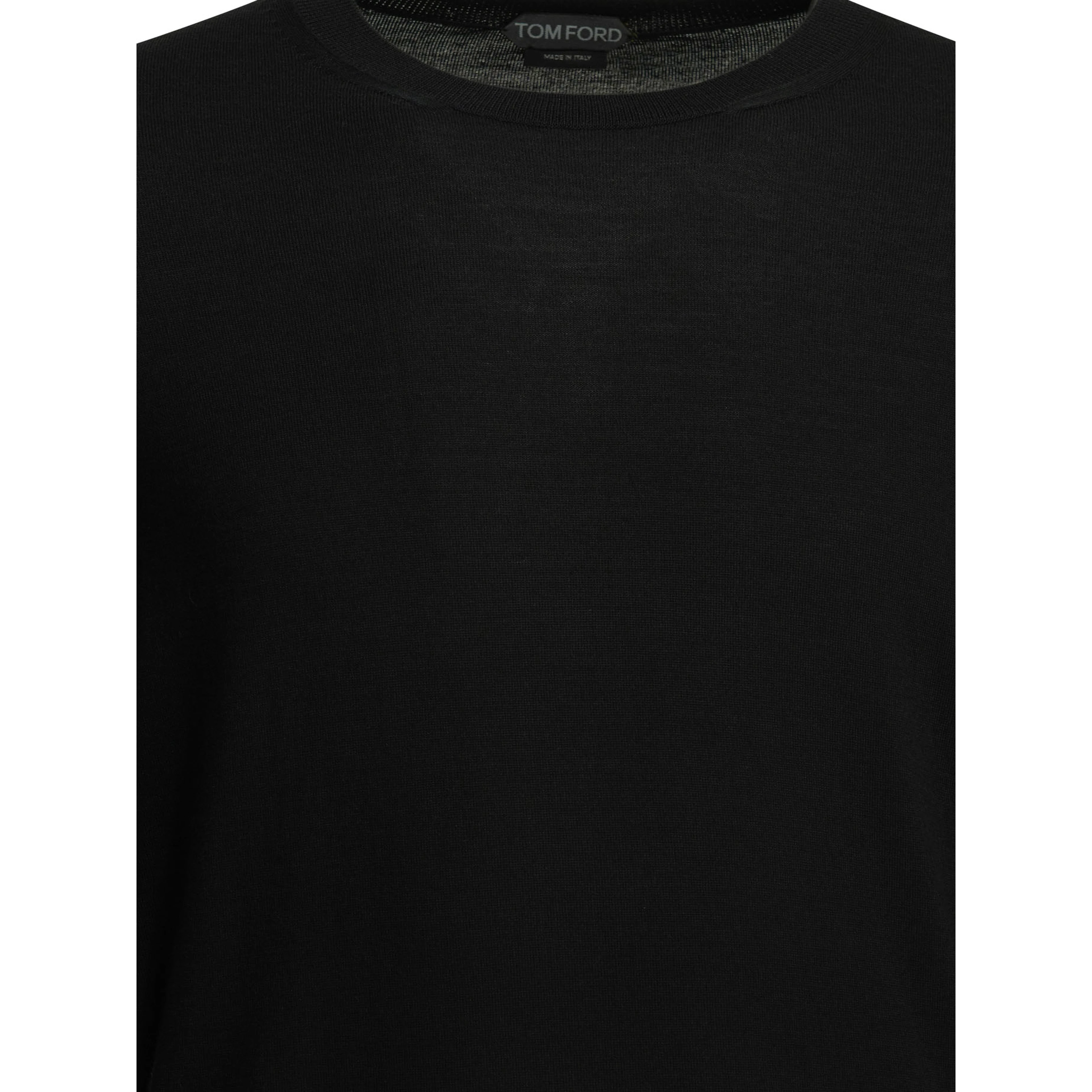 Wool crew neck sweater