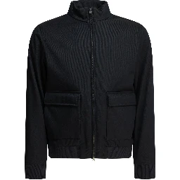 "3 Layers Wool Storm" Bomber Jacket