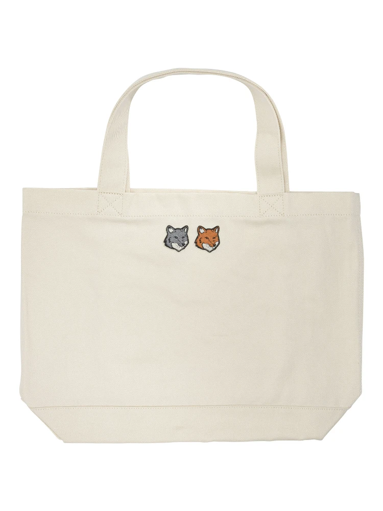 "Double Fox Head" Large Handbag
