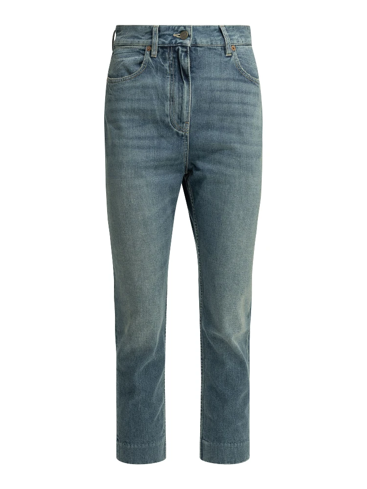 Straight-leg jeans