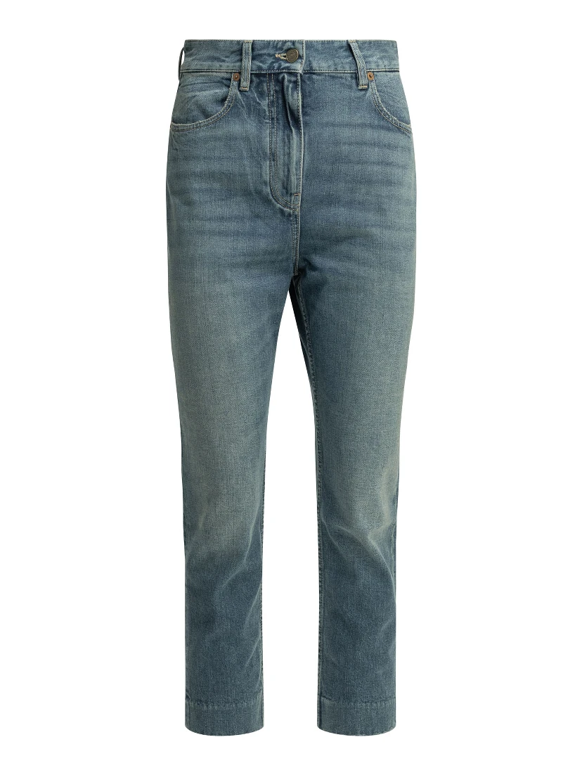 Straight-leg jeans