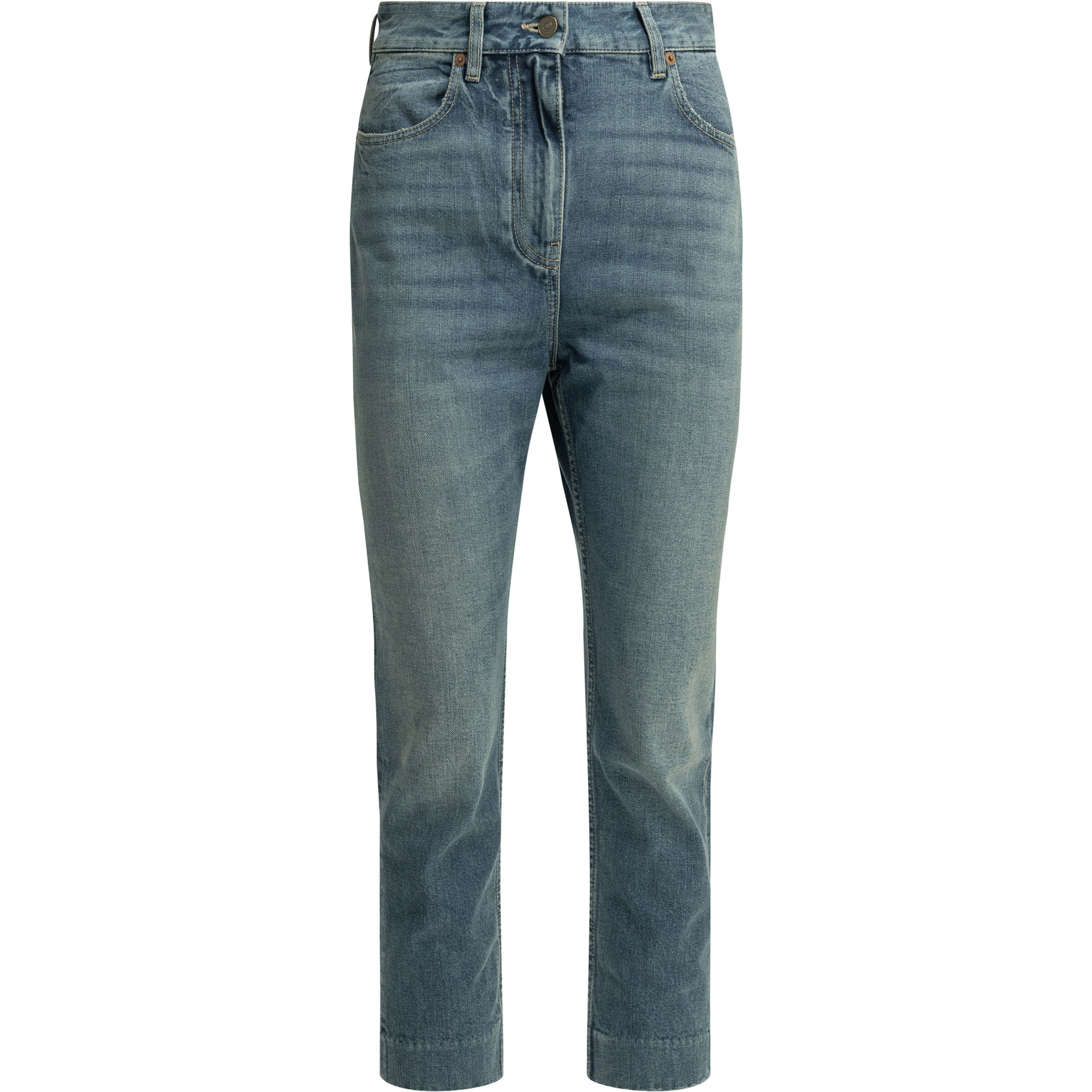 Straight-leg jeans