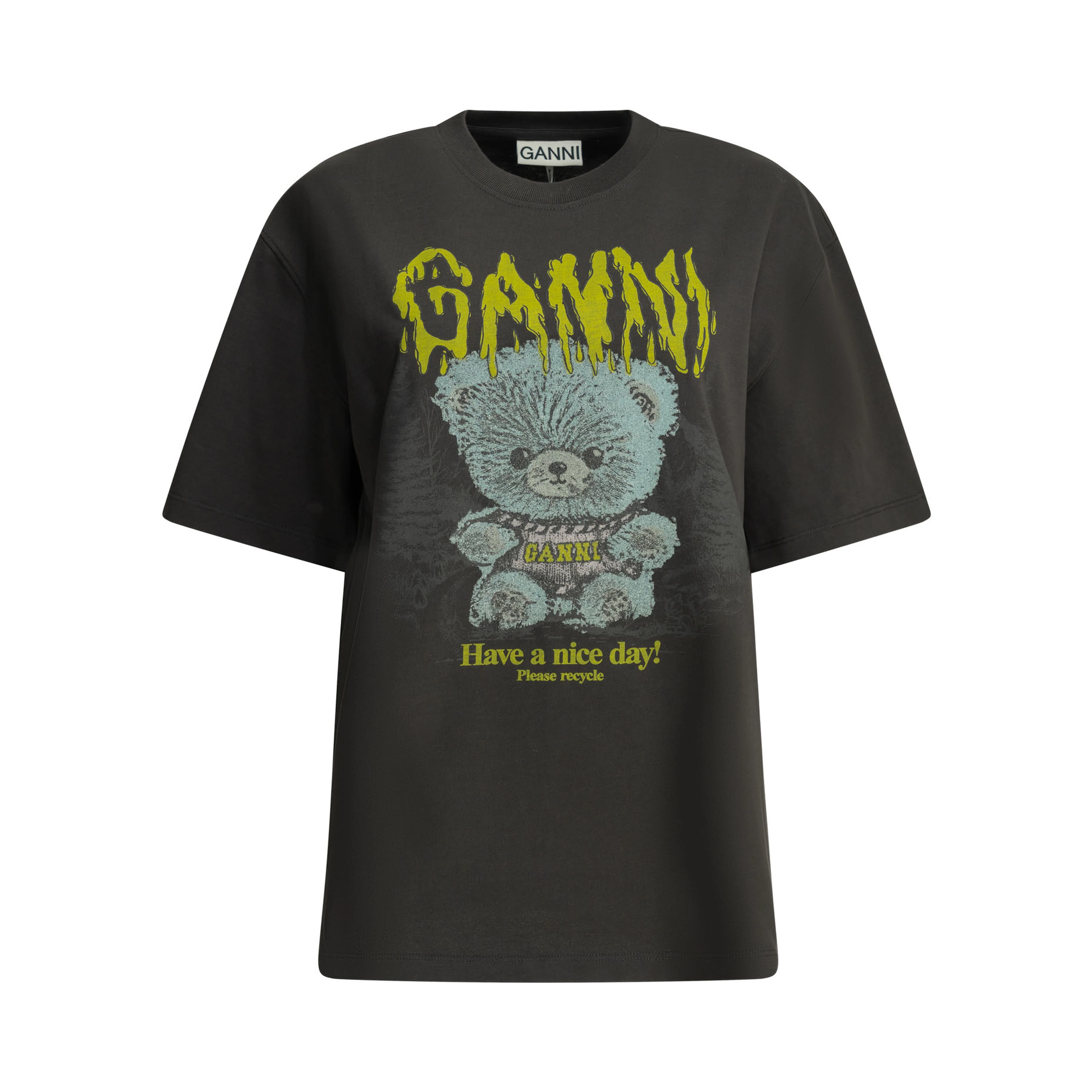 "Forest Teddy" Crew-Neck T-Shirt
