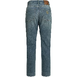 Straight-leg jeans