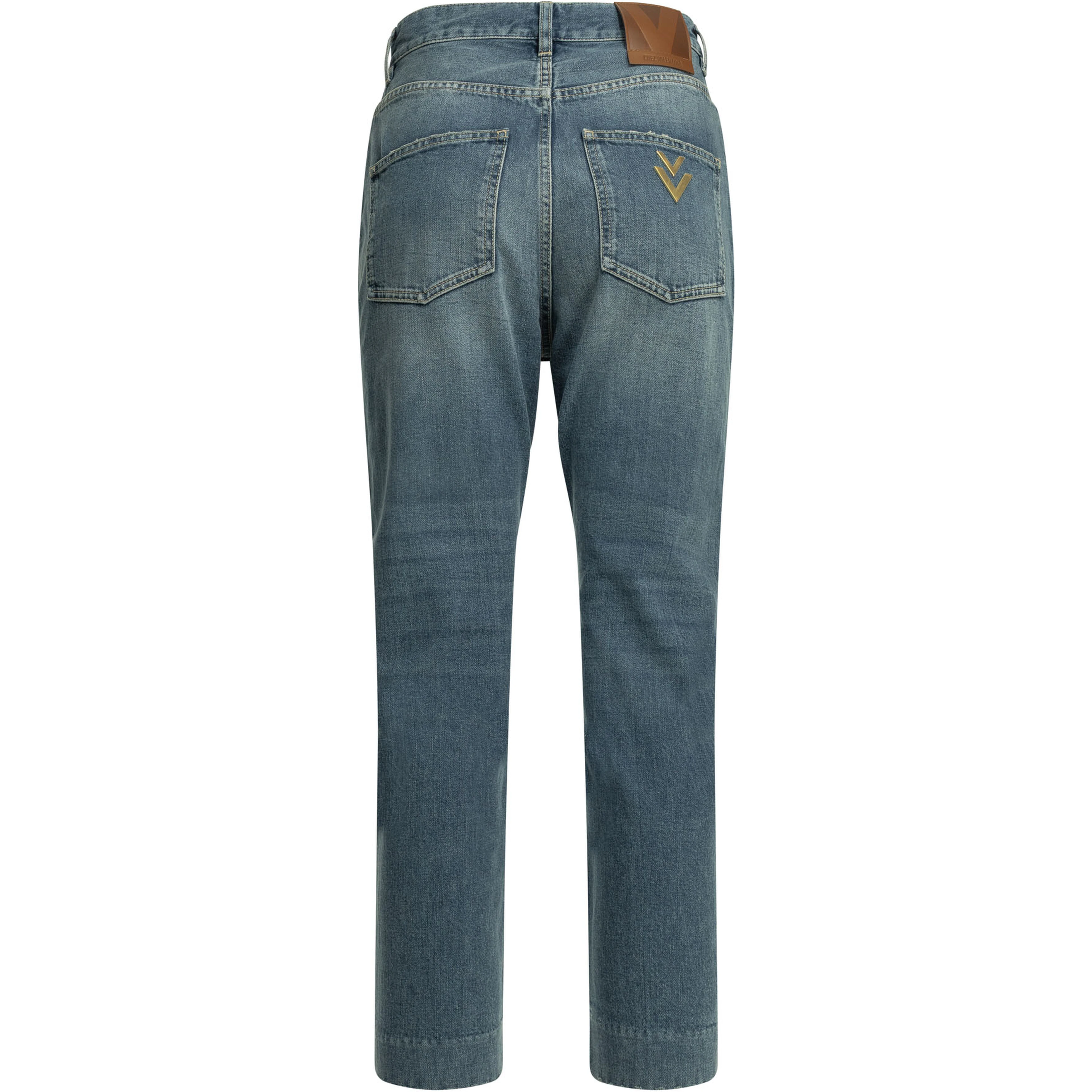 Straight-leg jeans