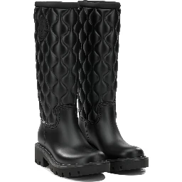 "Kickstream Quilt" Rain Boots