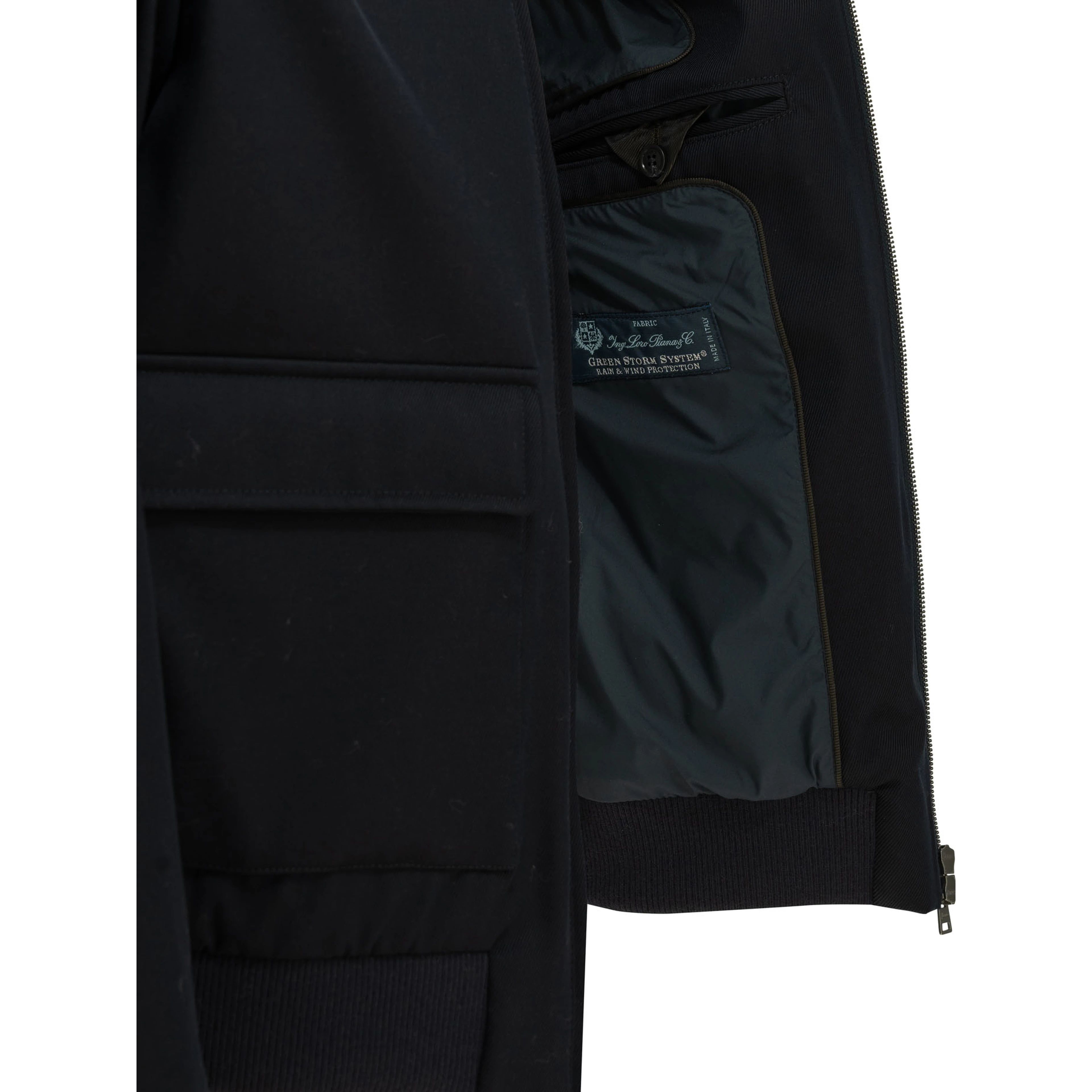 "3 Layers Wool Storm" Bomber Jacket