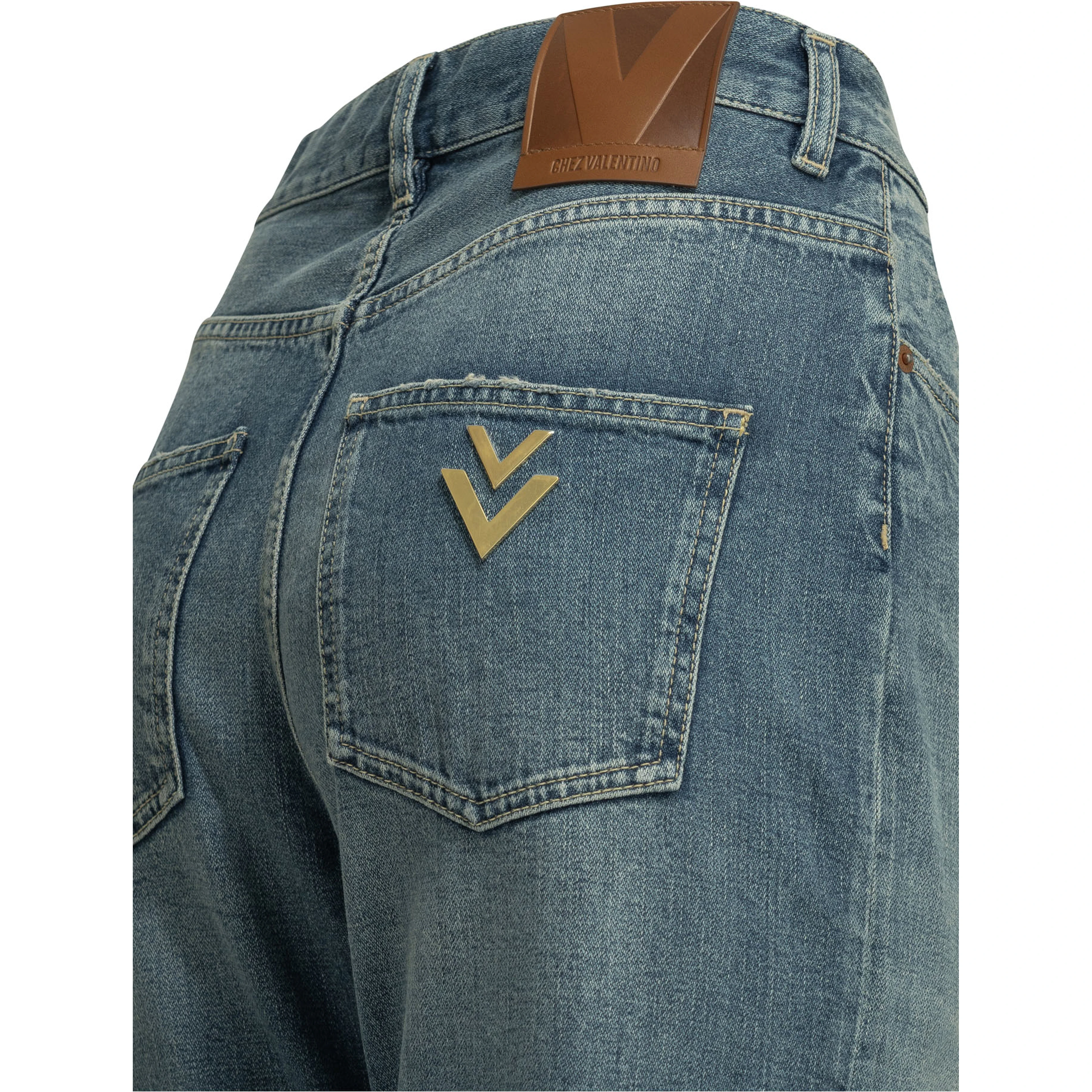 Straight-leg jeans