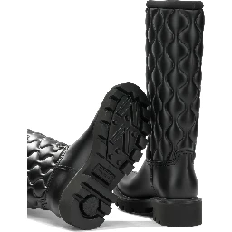 "Kickstream Quilt" Rain Boots