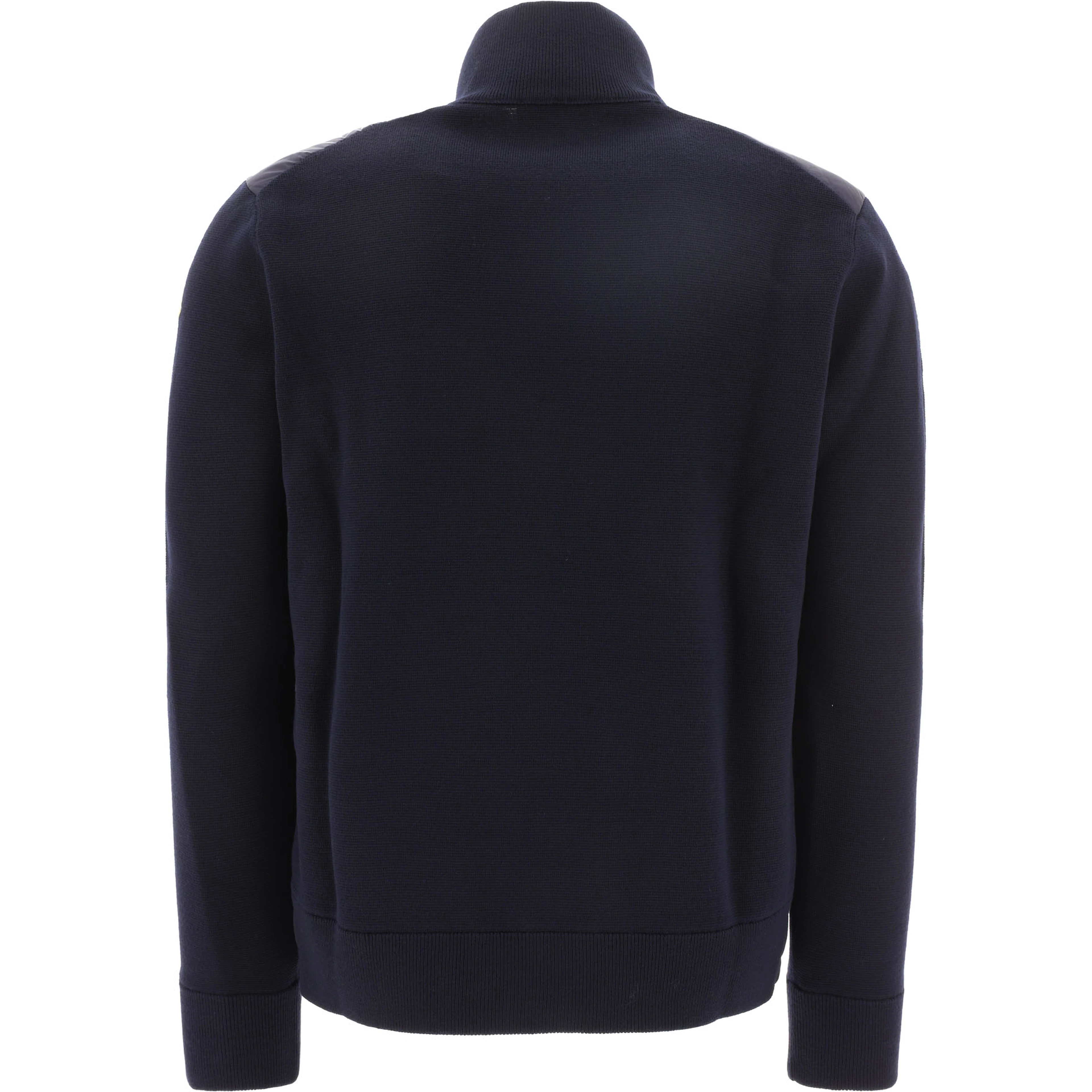 Padded cardigan made of a wool blend