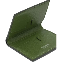 Foldable crocodile-print cardholder