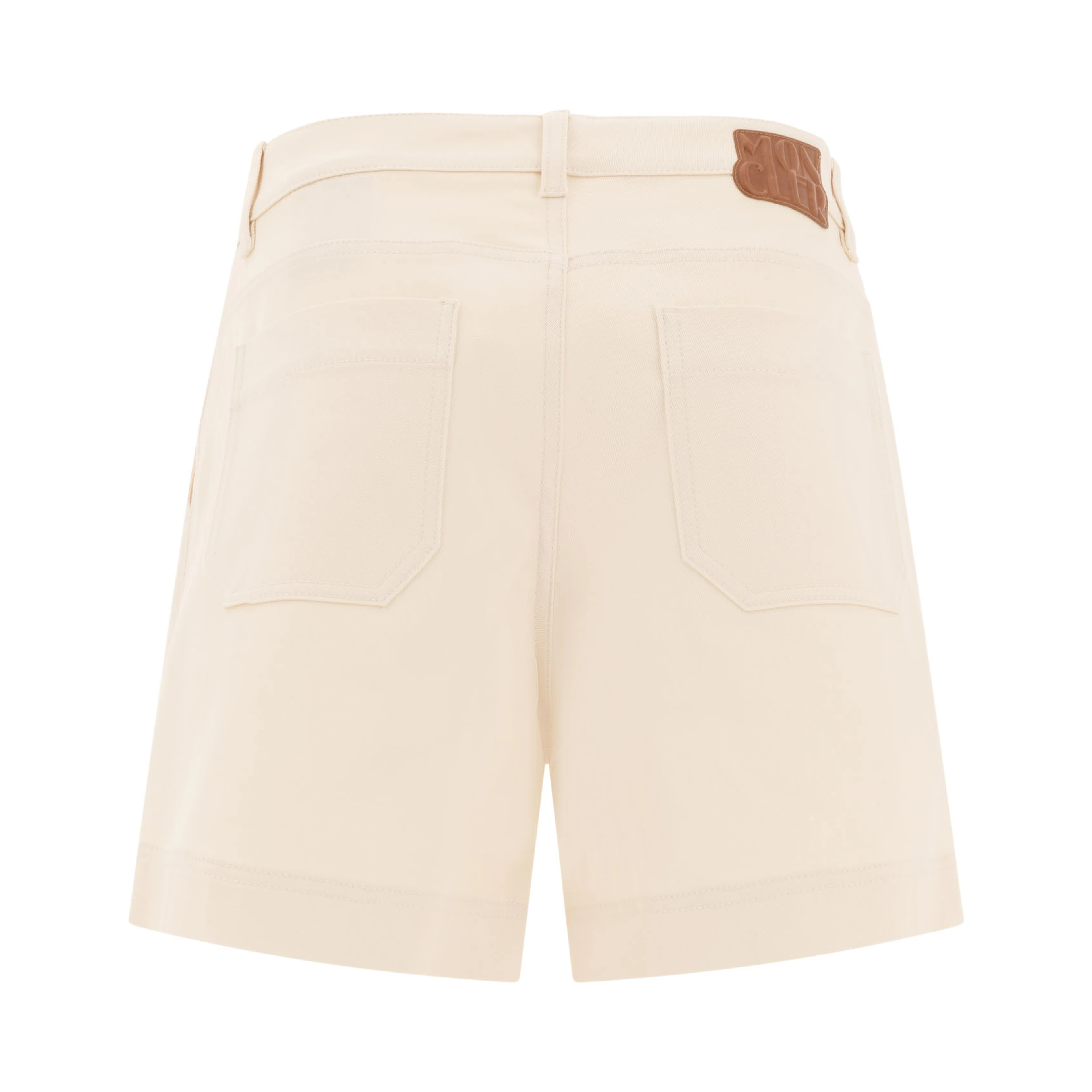 Cotton gabardine shorts