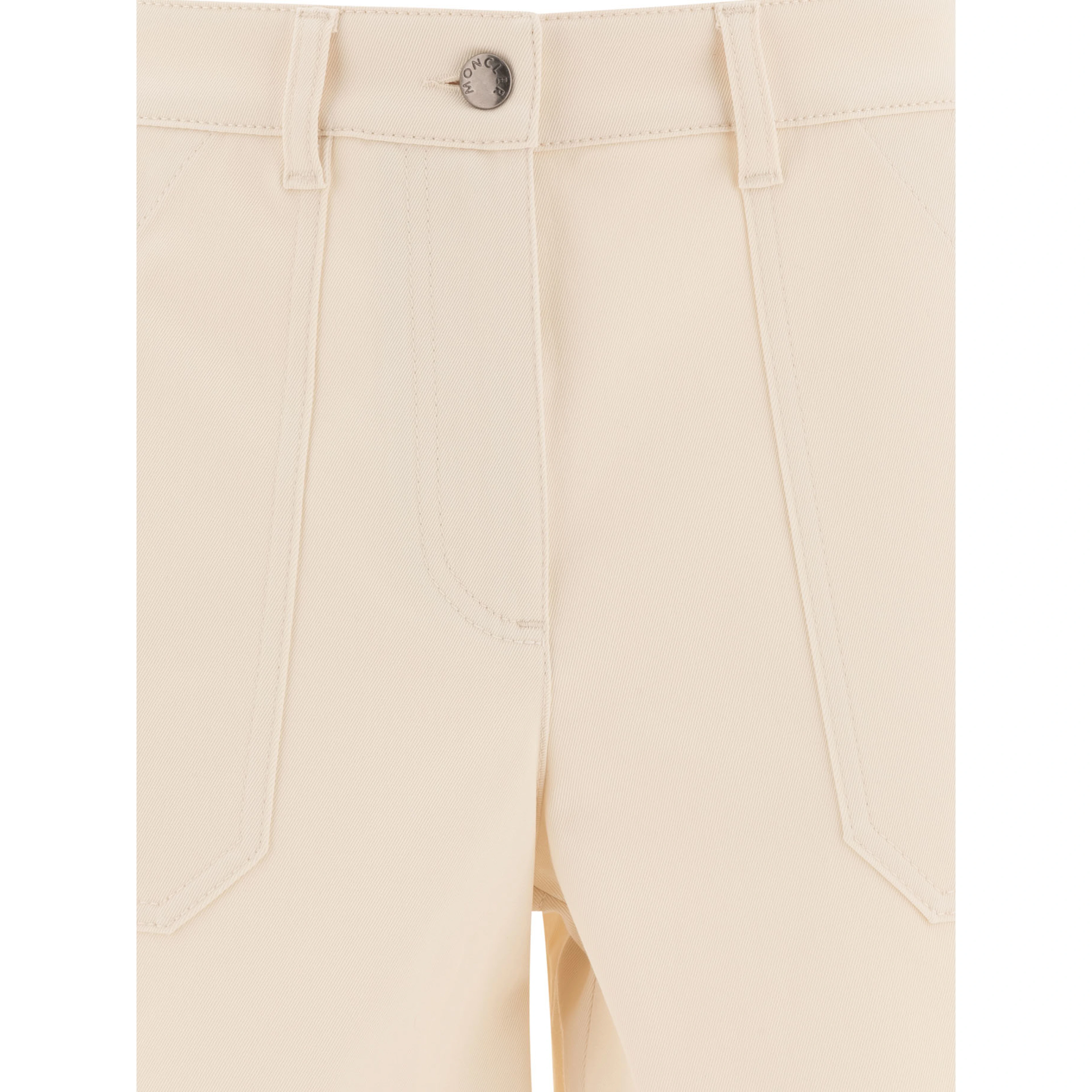 Cotton gabardine shorts