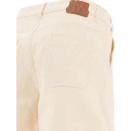 Cotton gabardine shorts