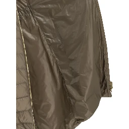 Long down jacket made of ultra-light nylon