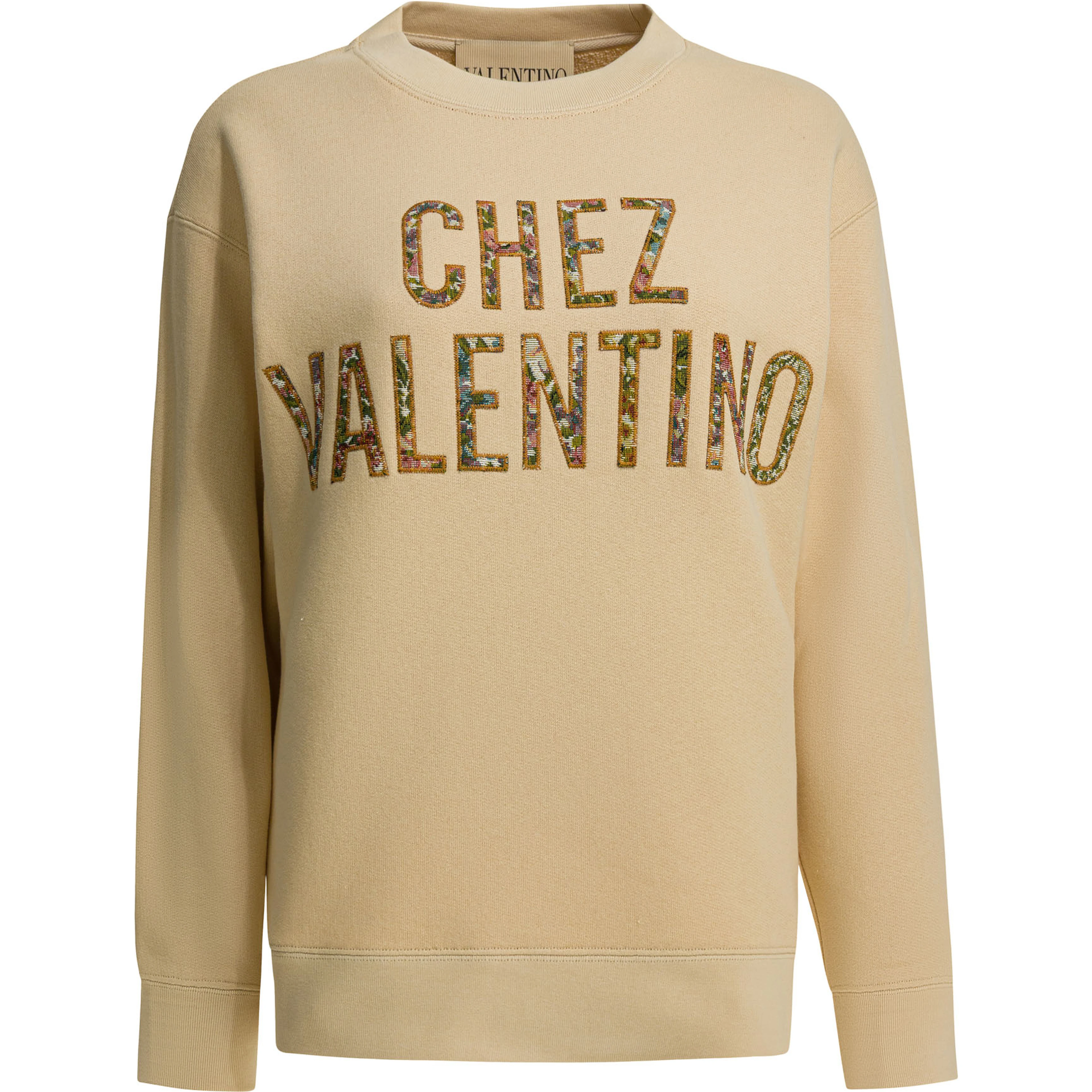 "Chez Valentino" crewneck sweatshirt