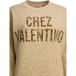"Chez Valentino" crewneck sweatshirt