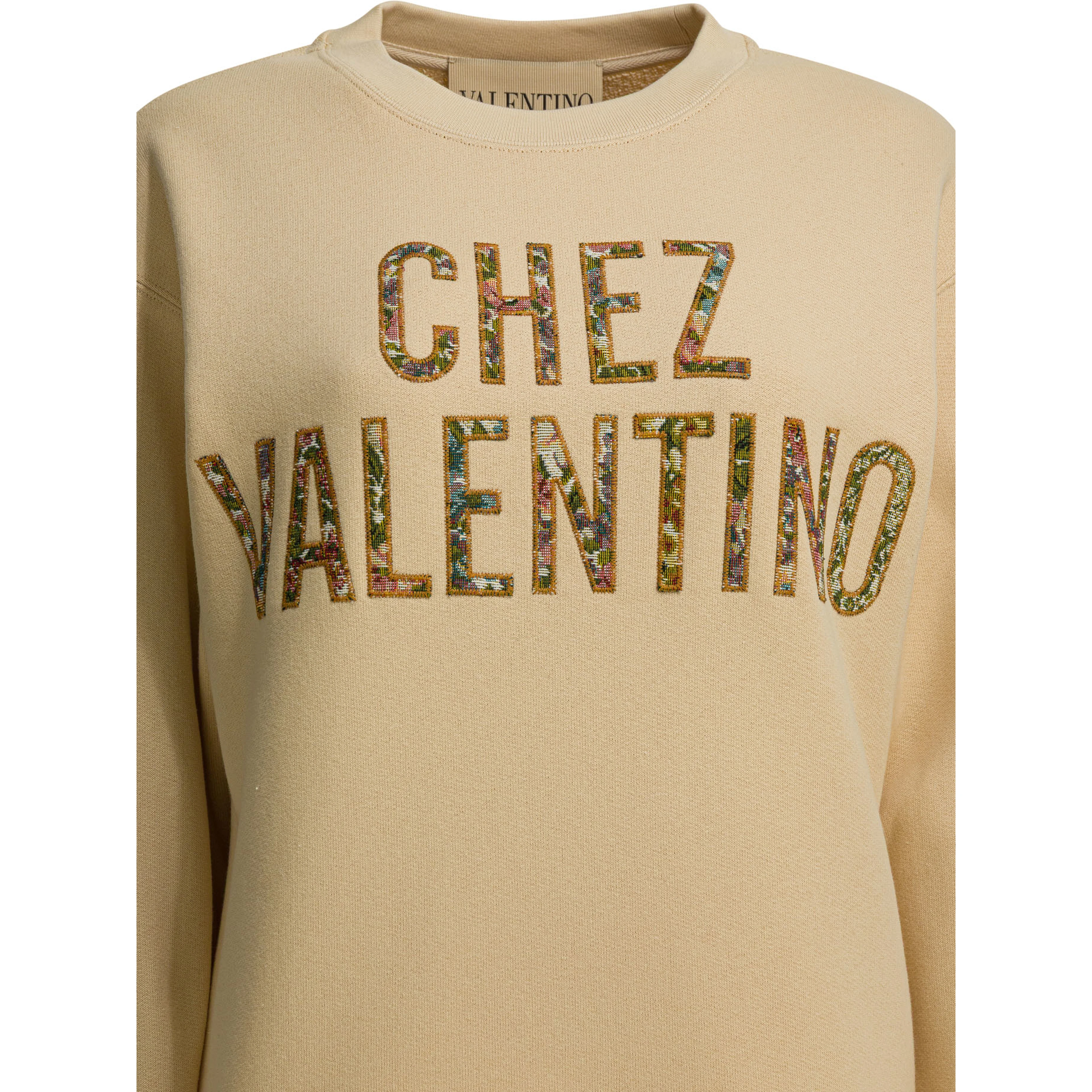 "Chez Valentino" crewneck sweatshirt