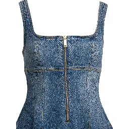 Denim flared dress