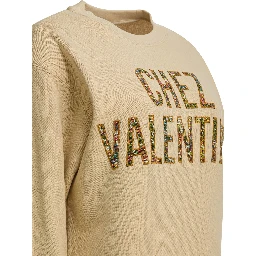 "Chez Valentino" crewneck sweatshirt