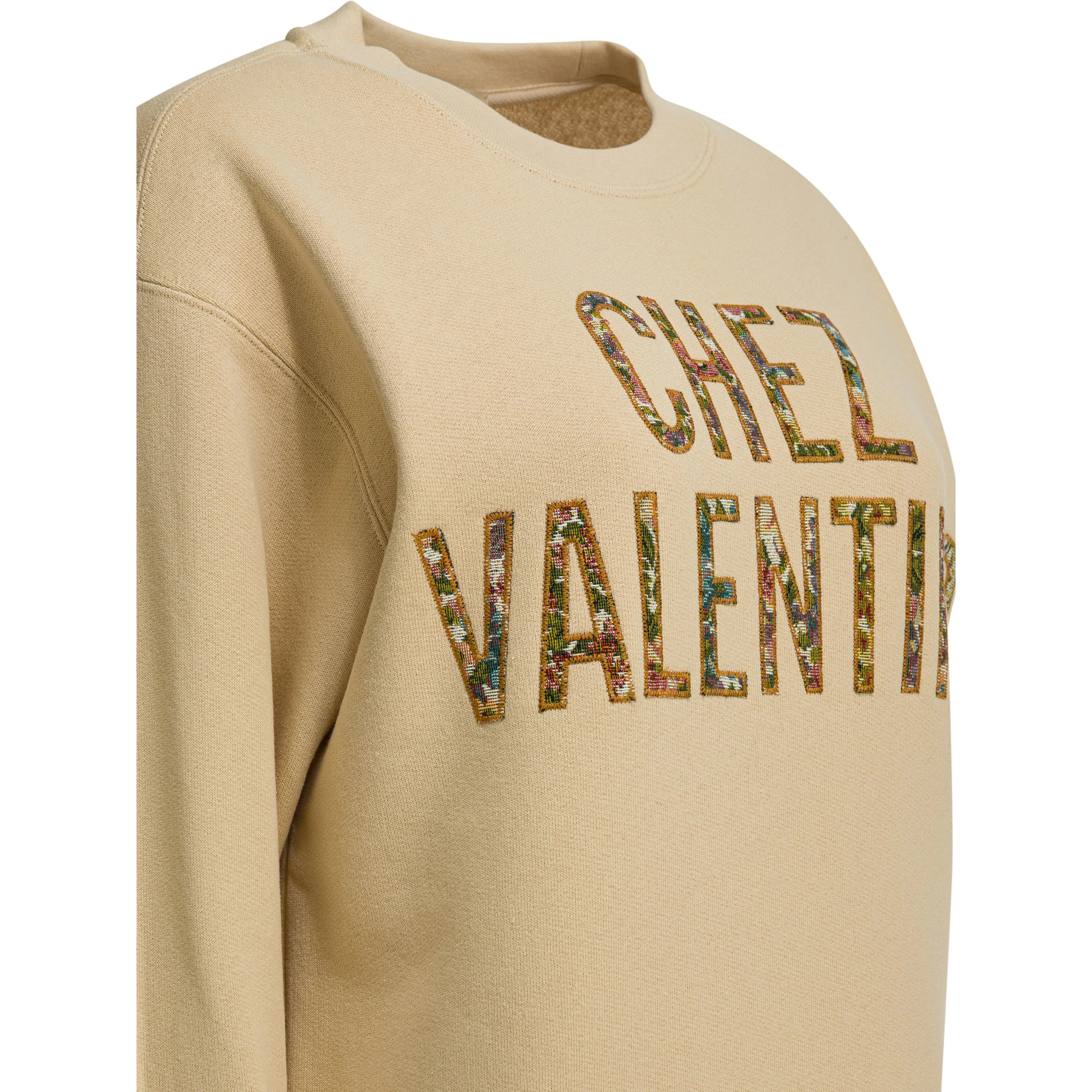 "Chez Valentino" crewneck sweatshirt